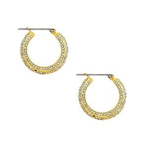 Ettika 18K gold plated hoop earrings